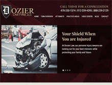 Tablet Screenshot of dozierlaw.com